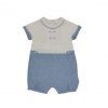 Salopeta bebe cu nasturi decorativi, Mayoral 6-9luni (culoare bleu/crem)