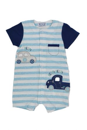 Salopeta bebe cu maneca scurta, Mayoral 6-9luni (imprimeu dungi)